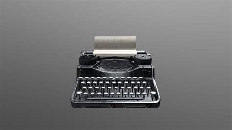 Violet Evergarden Typewriter 3d Model By Andrew Ooi Manhattanbat