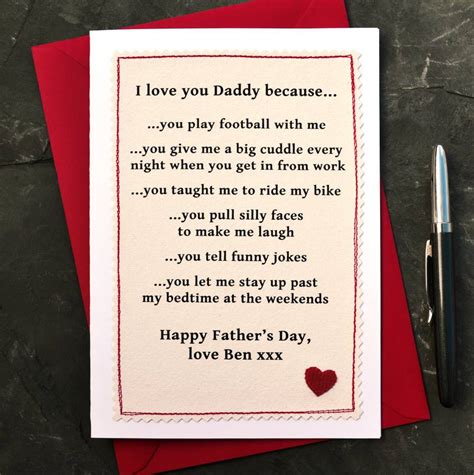 Personalised Daddy Fathers Day Card By Jenny Arnott Cards And Ts