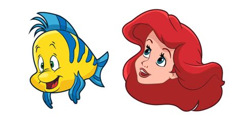 Ariel And Flounder Disney