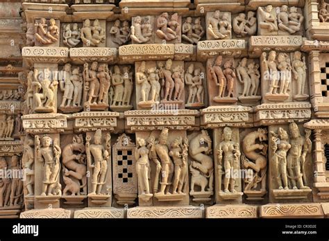 Sculptures Reliefs Khajuraho Group Of Monuments Unesco World