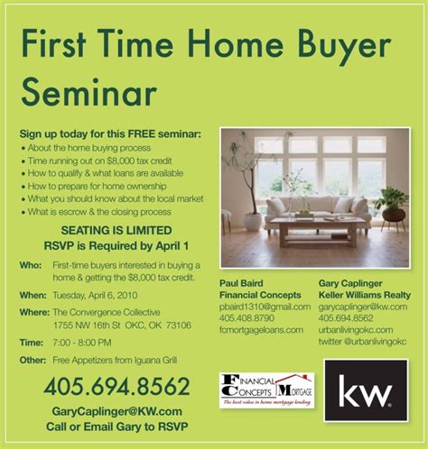 First Time Home Buyer Seminar Template