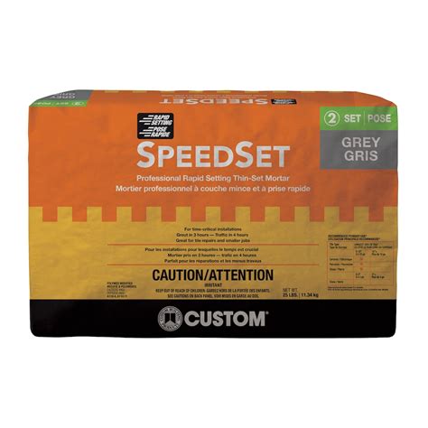 Custom Building Products Speedset 25 Lb Gray Fortified Thinset Mortar