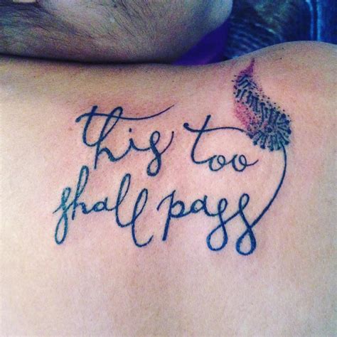 A this too shall pass tattoo is fitting for both men and women. 40 Modern This Too Shall Pass Tattoo Ideas & Meaning