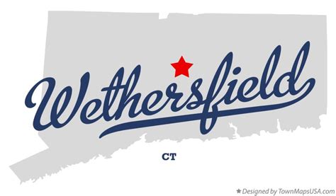 Map Of Wethersfield Ct Connecticut