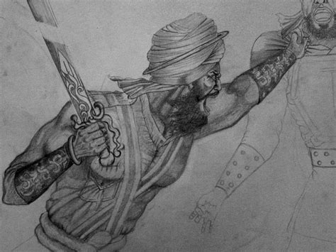 Sikh Battle Drawing By Gurinder Singh Pixels