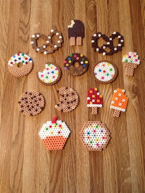 Tea Party Perler Bead Snacks Hama Beads Design Melty Bead Patterns