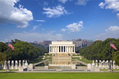 Lincoln Memorial In Washington Erinnerung An Den 16 Präsidenten