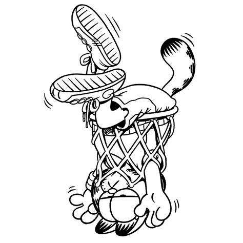 Kleurplaat Garfield Verjaardag • Kidkleurplaat.nl