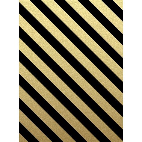 Gold And Black Striped Wallpaper