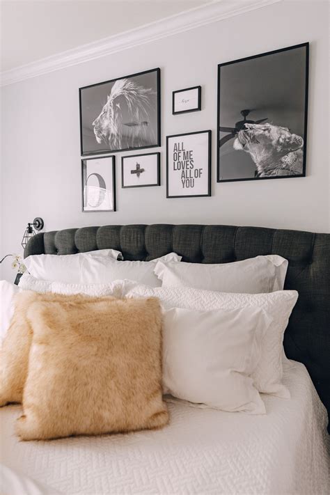Lifestyle Blogger Elly Brown Shares Over The Bed Black And White Wall
