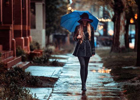 Girl Umbrella Rain Wallpaper Hd Anime K Wallpapers Images And Hot Sex Picture