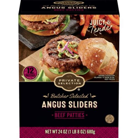 Private Selection Angus Beef Slider Patties 12 Ct 24 Oz Ralphs