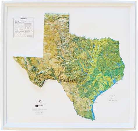 Relief Map Of Texas