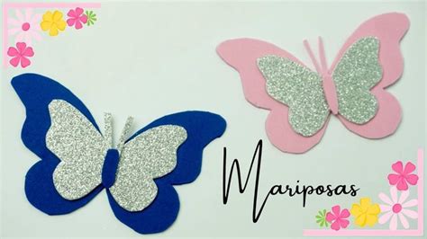 DIY Mariposas en foami fáciles de hacer Mariposa en foami Moldes para hacer mariposas