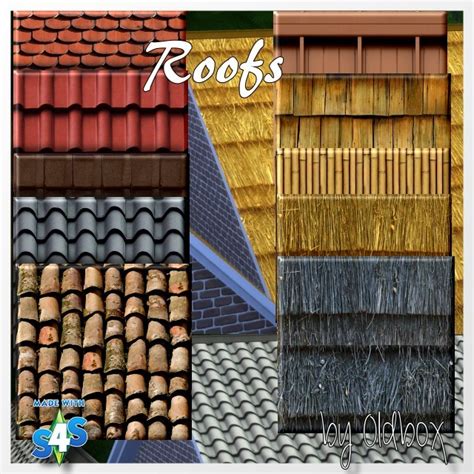 Sims 4 Ccs The Best Roof Recolors By Oldbox And Chalipo All4sims