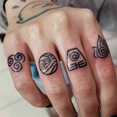 Elements Tattoos On Fingers Best Tattoo Ideas Gallery Elements