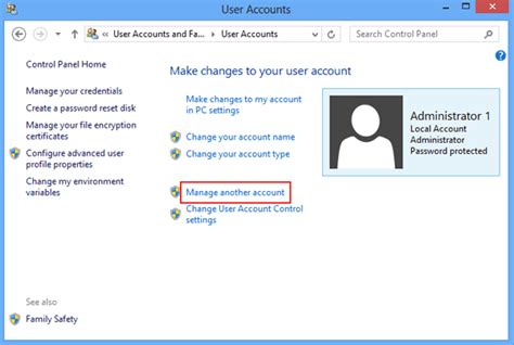 Easily Manage Another Account On Windows 8