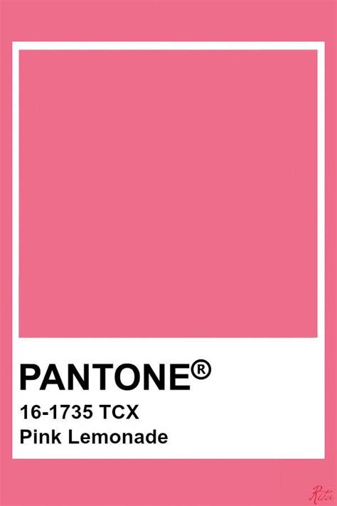 Pantone Pink Color Chart