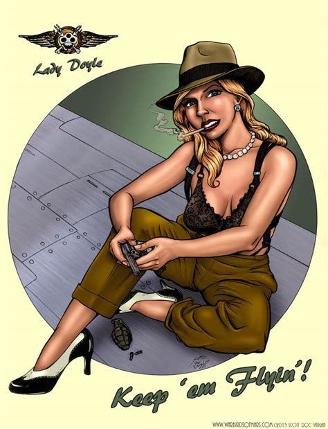 Lady Doyle Pinup Warbirds Of Mars By Docredfield On Deviantart