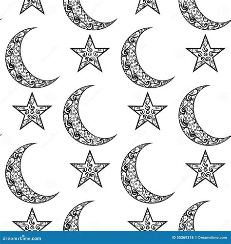 Crescent Moon And Star Printable Template Printable Templates