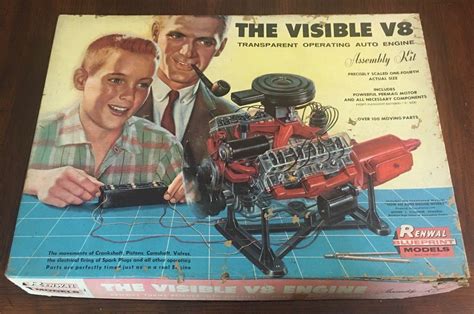 Renwal The Visible V8 Engine Assembly Kit From 1960 Complete In