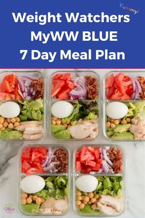 Weight Watchers Basic 7 Day Meal Plan Printable The Holy Mess