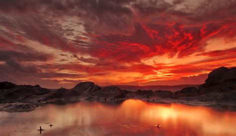 Free Photo Red Landscape Burning Clouds Dramatic Free Download