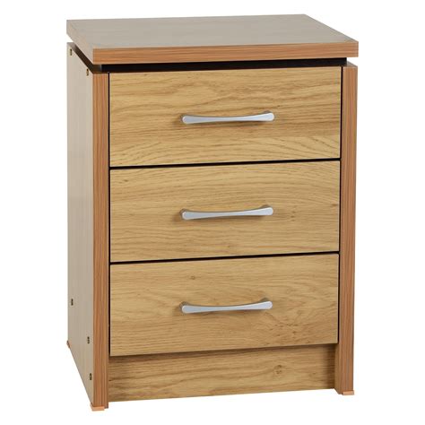 Charles 3 Drawer Bedside Chest Bedside Chest Chest Of Drawers