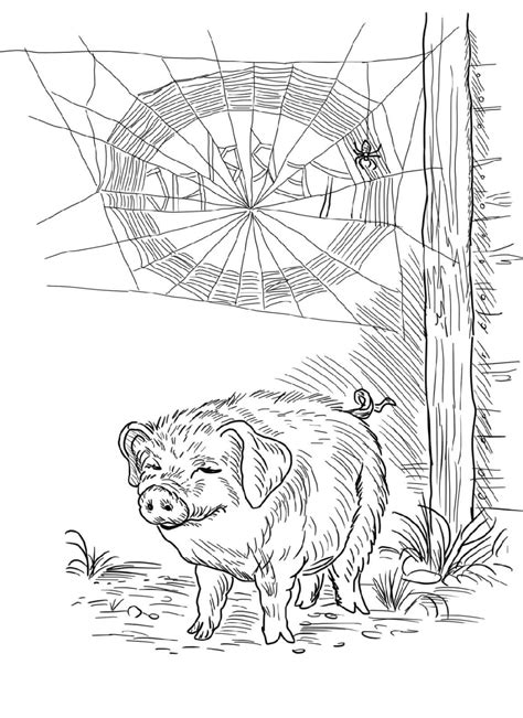 Charlottes Web Coloring Pages K5 Worksheets Halloween Coloring Pages