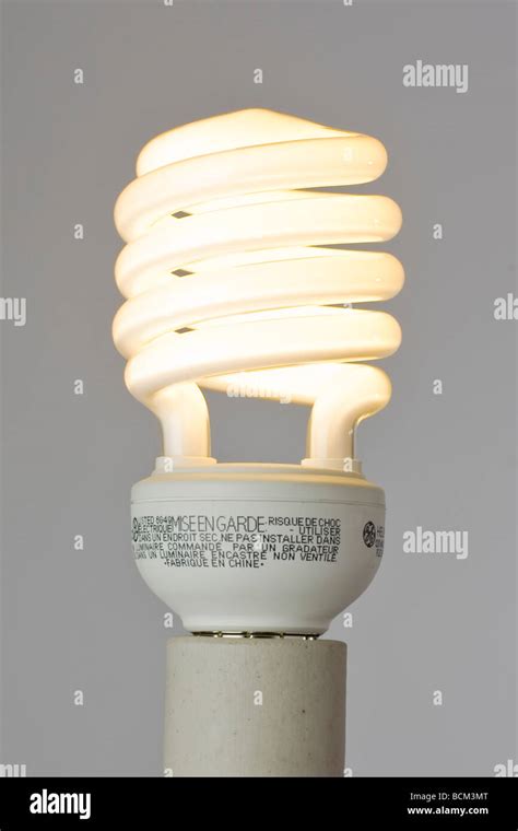 Energy Efficient Compact Fluorescent Lightbulb Stock Photo Alamy