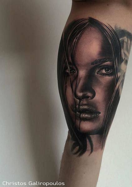 Arm Portrait Realistic Woman Tattoo By El Loco Tattoo Lounge