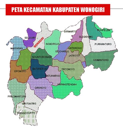 Peta Kabupaten Wonogiri Web Sejarah