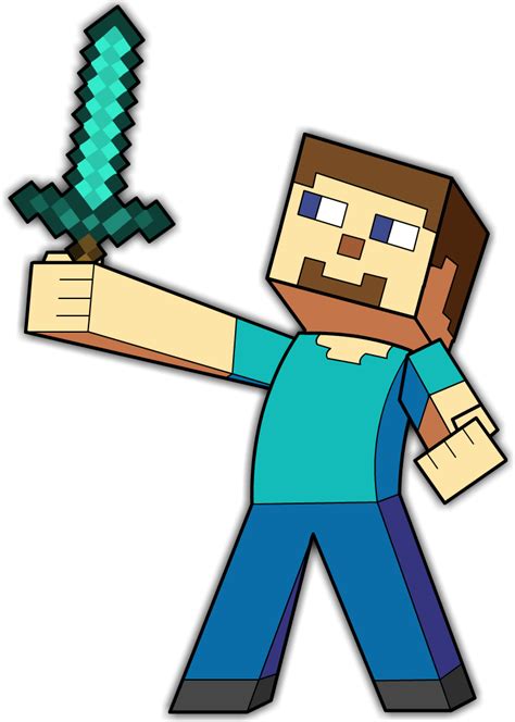 Minecraft Steve By Theiyoume On Newgrounds Minecraft Steve Hd Png