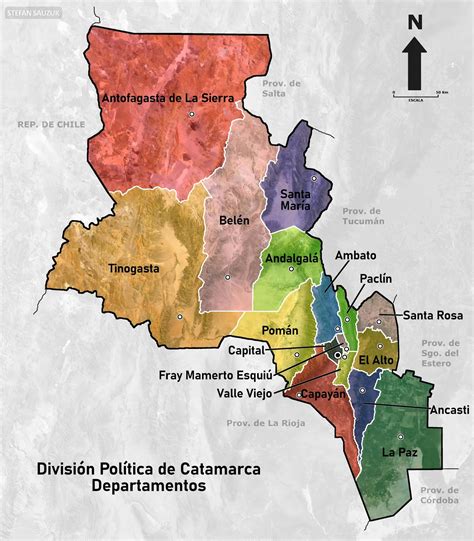 Geografía De Catamarca División Política De Catamarca