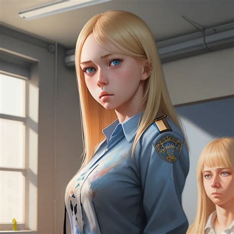 Dreamshaper Prompt A Girl With Blond Hair And Blue Eyes Prompthero