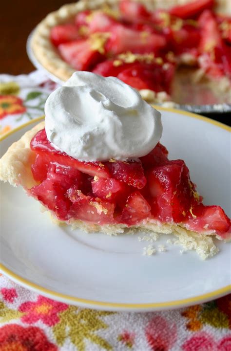 Fresh Strawberry Lemon Pie