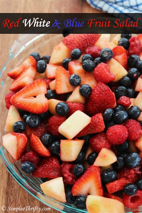 Red White And Blue Patriotic Fruit Salad