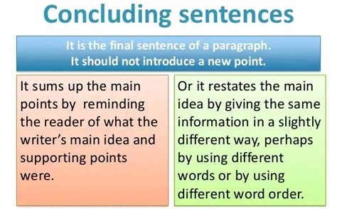 Concluding Sentences Paragraph Pusat Bahasa