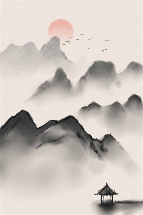 Chinese Style Traditional Chinese Painting Hand Painted Retro