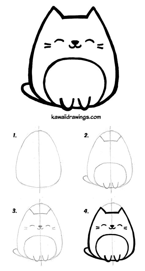 Easy Head Easy Cat Face Drawing Leafonsand