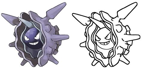 Cloyster Coloring Page Print Ideashortcut