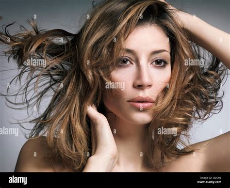 Hair Flying On Face Hi Res Stock Photography And Images Alamy