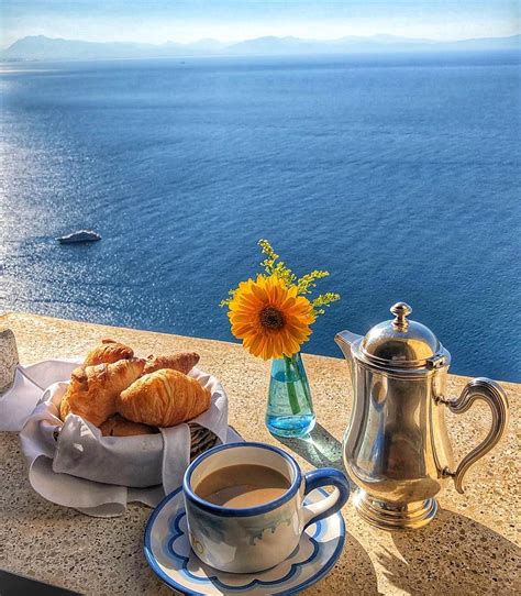 The sweet balm by which we shall accomplish today's tasks. Image may contain: ocean, coffee cup and outdoor | Coffee ...