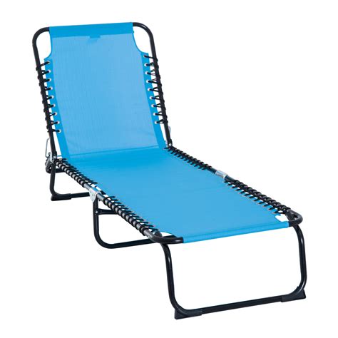 Shop outdoor chaise lounges including patio lounge chairs and more. Outsunny Portable 3 Position Reclining Folding Beach ...