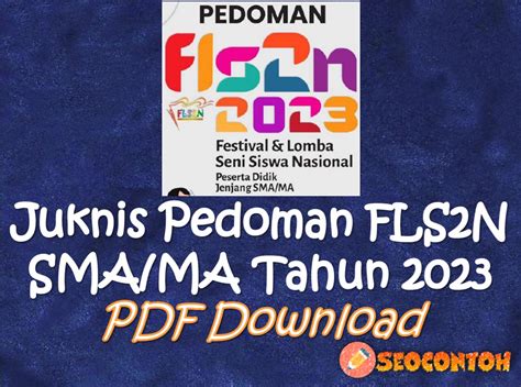 Download Juknis Pedoman FLS N SMA MA Tahun PDF Festival Dan Lomba Seni Siswa Nasional