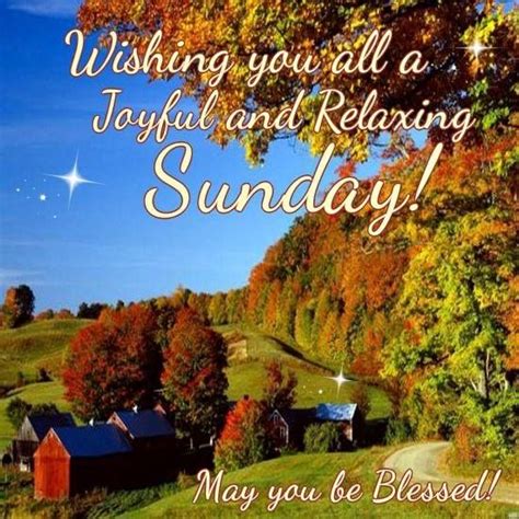 Wishing You All A Joyful And Relaxing Sunday Pictures