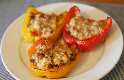 Ground Chicken Stuffed Peppers Purely Jenn