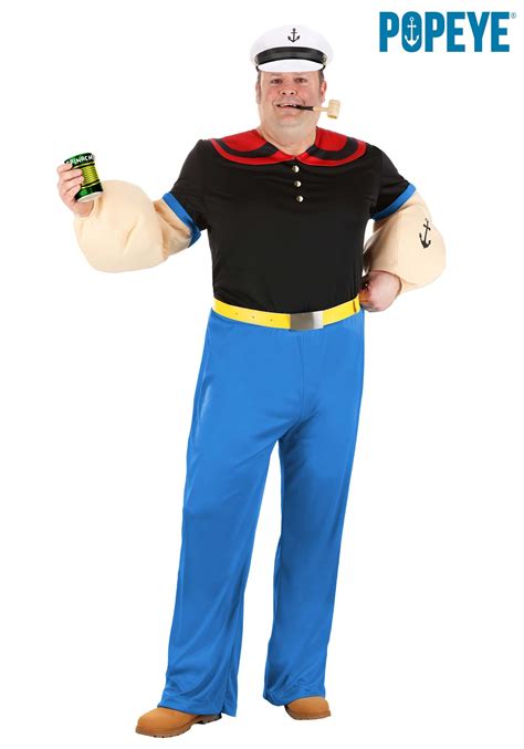 Plus Size Popeye Mens Costume Exclusive Costumes