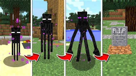 Minecraft Extreme Life As An Enderman Mod Fight Off Enderman Titans