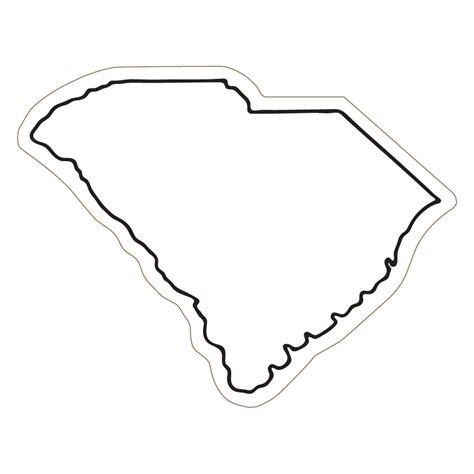 South Carolina State Outline Clip Art